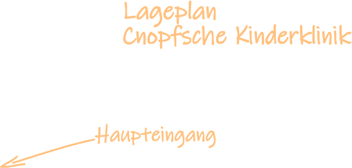 Lageplan  Cnopfsche Kinderklinik Haupteingang